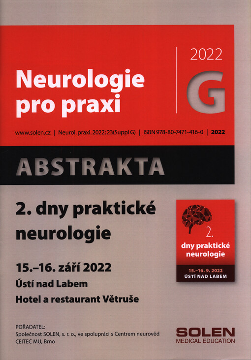 ... dny praktické neurologie : Ústí nad Labem ... : abstrakta