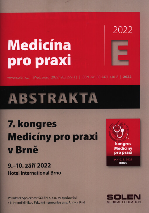 ... kongres medicíny pro praxi v Brně : kongres praktických lékařů ... : abstrakta