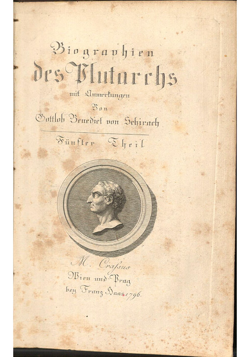 Biographien des Plutarchs. Fünfter Theil