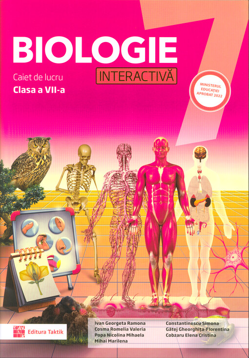 Biologie interactivă 7 : caiet de lucru : clasa a VII-a