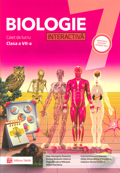 Biologie interactivă : caiet de lucru : clasa a VII-a