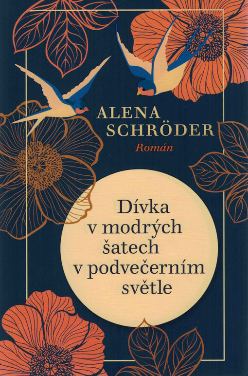 Dívka v modrých šatech v podvečerním světle