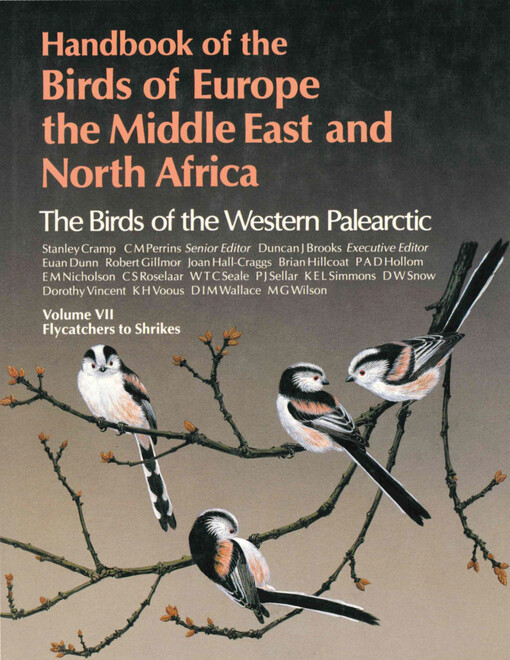 Handbook of the birds of Europe the Middle East and North America