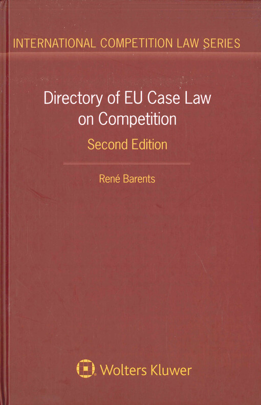 Directory of EU case law on competition