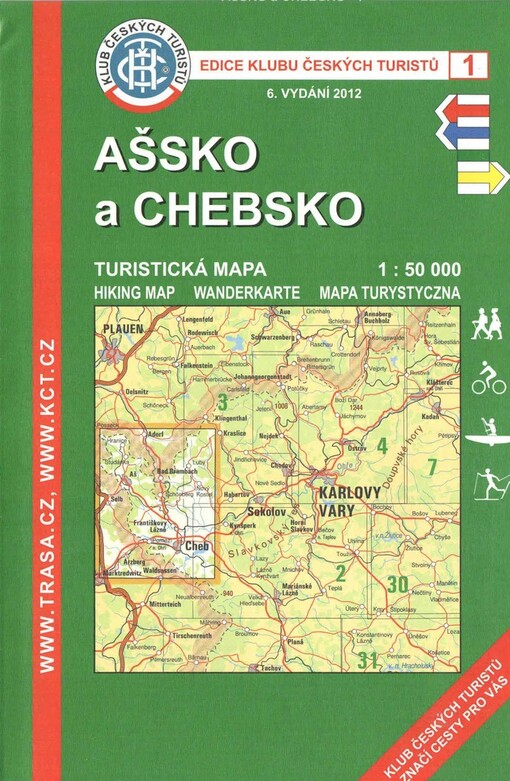 Ašsko a Chebsko turistická mapa 1:50 000