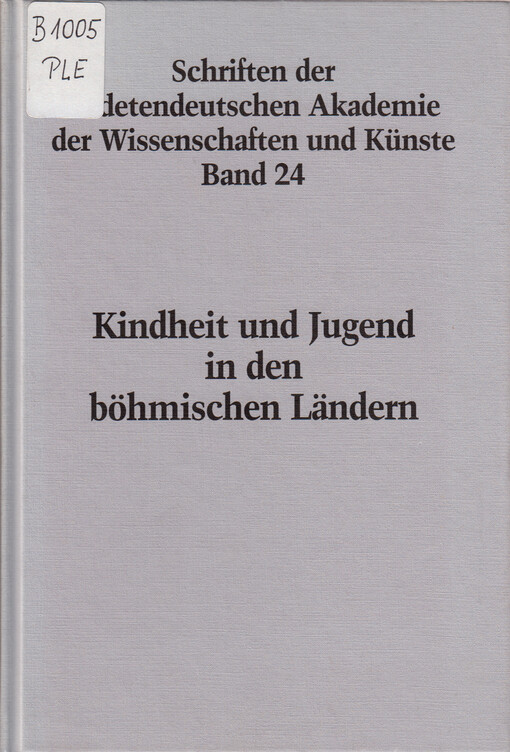 Kindheit und Jugend in den böhmischen Ländern