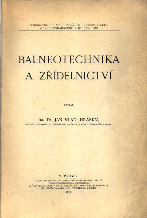 Balneotechnika a zřídelnictví