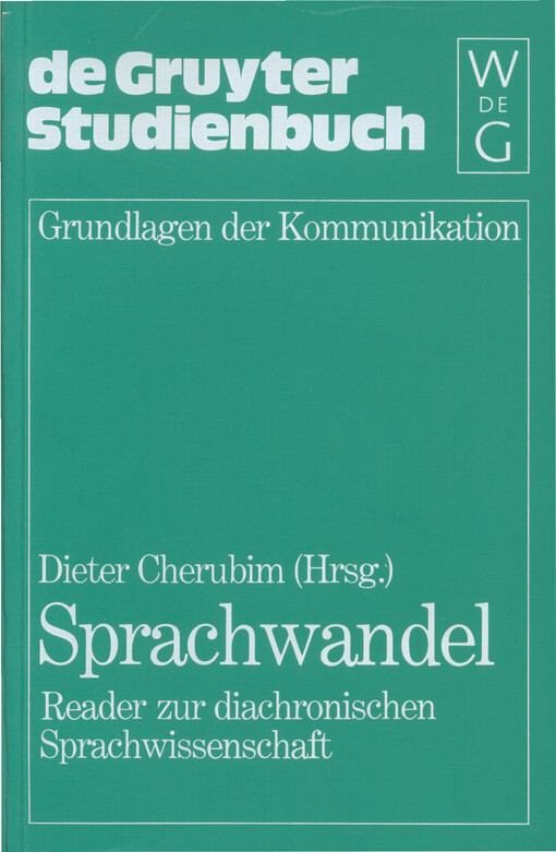 Sprachwandel :Reader zur diachronischen Sprachwissenschaft
