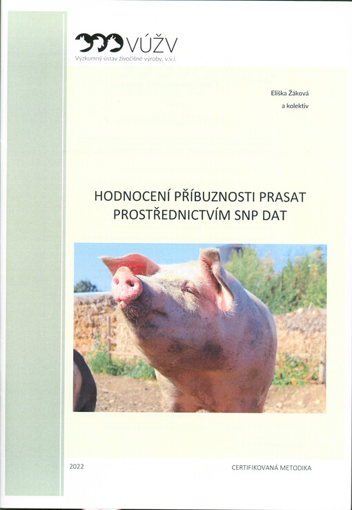 Hodnocení příbuznosti prasat prostřednictvím SNP dat