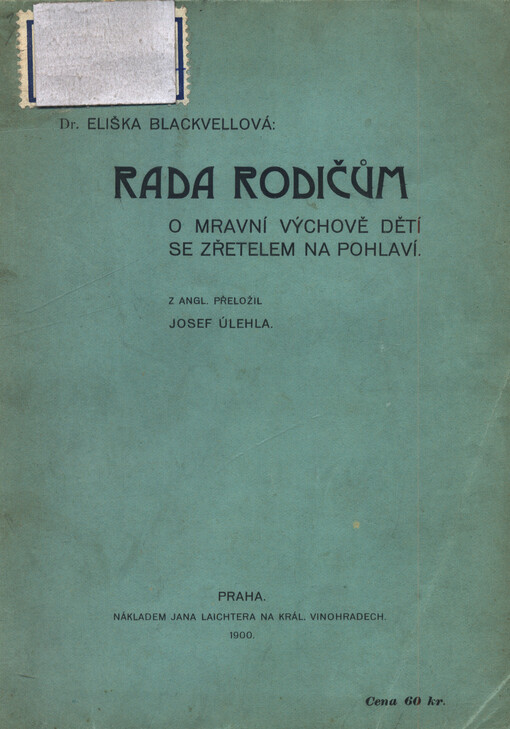 Rada rodičům o mravní výchově dětí se zřetelem na pohlaví