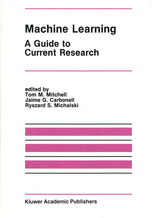 Machine learning : a guide to current research