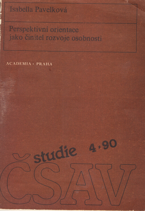 Perspektivní orientace jako činitel rozvoje osobnosti