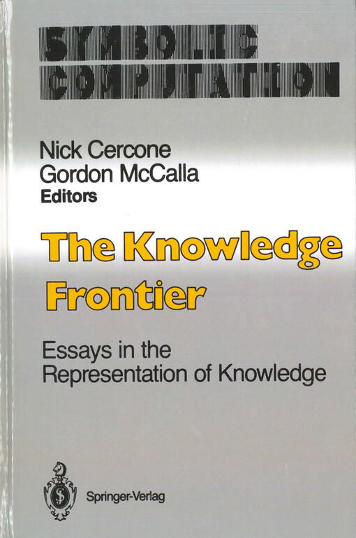 The knowledge frontier : essays in the representation of knowledge