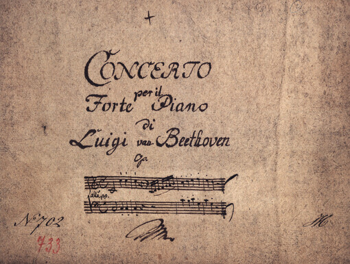 Klavírní koncert č. 1 C dur, op. 15 : faksimile dobového opisu klavírního partu z fondu kláštera v Broumově = Piano concerto No. 1 in C major, op. 15 : faksimile of the period copy of the piano part from the monastery collection in Broumov