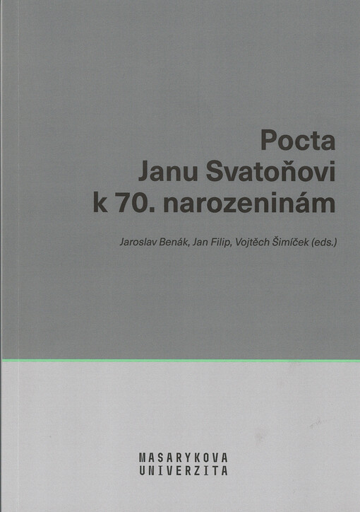 Pocta Janu Svatoňovi k 70. narozeninám