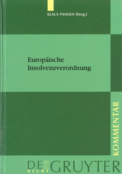 Europäische Insolvenzverordnung : Kommentar