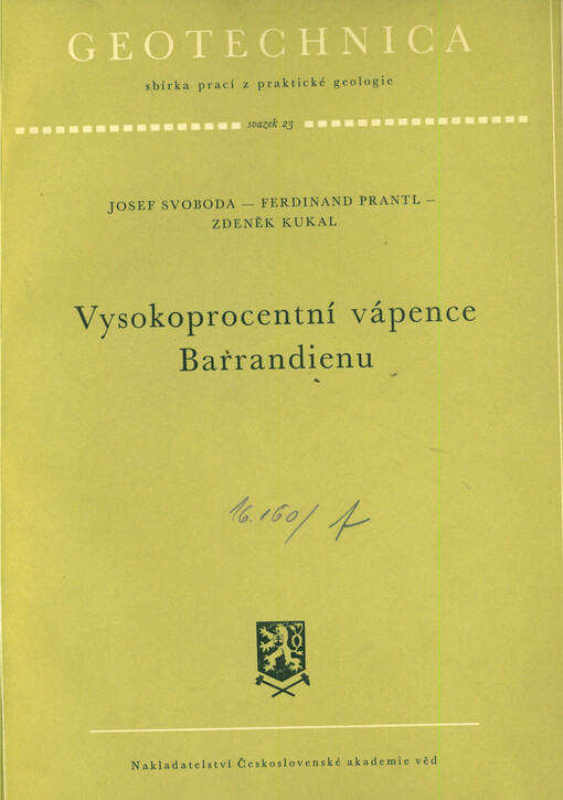 Vysokoprocentní vápence Barrandienu