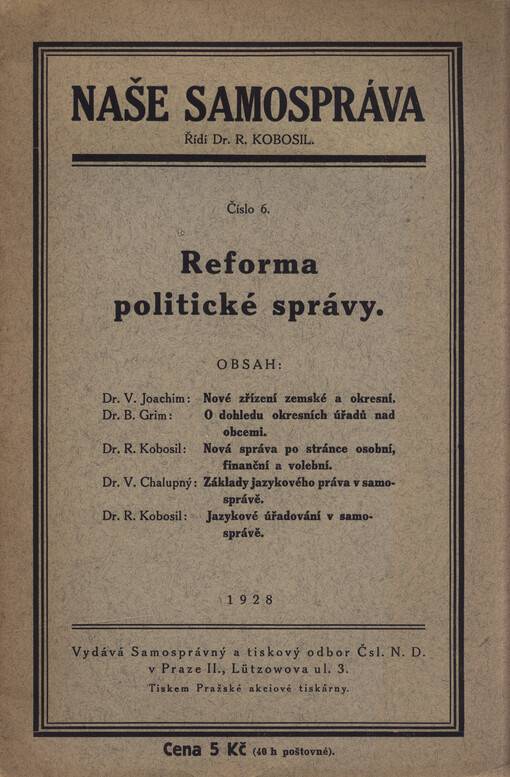 Reforma politické správy