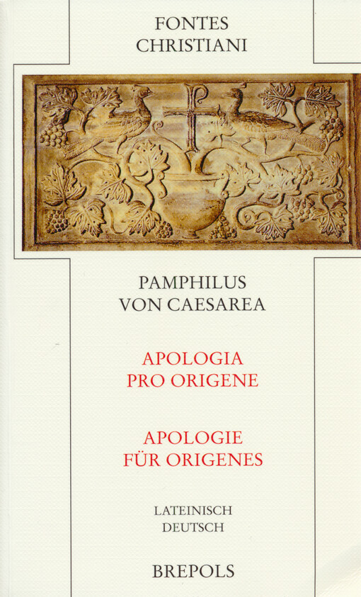 Apologia pro Origene = Apologie für Origenes