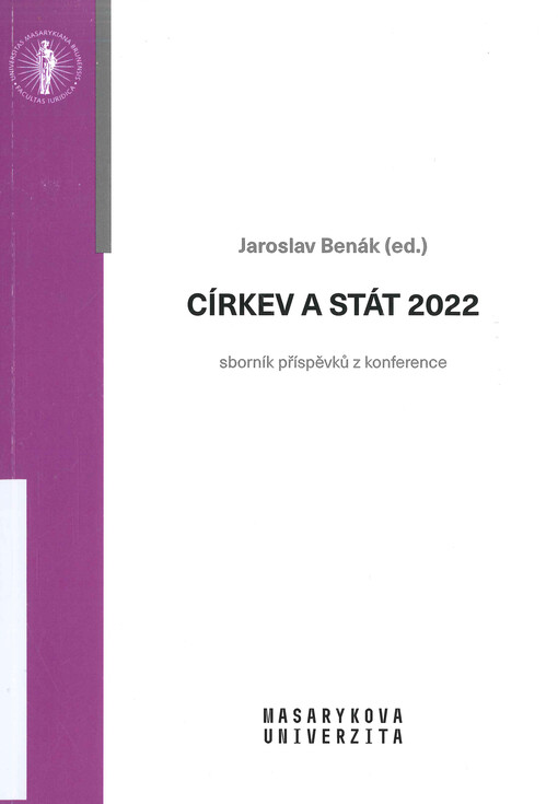 Církev a stát 2022 : sborník příspěvků z konference