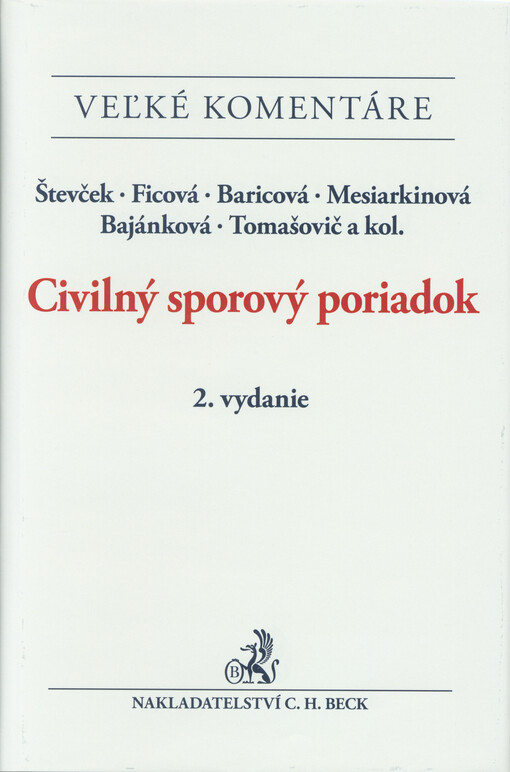Civilný sporový poriadok : komentár