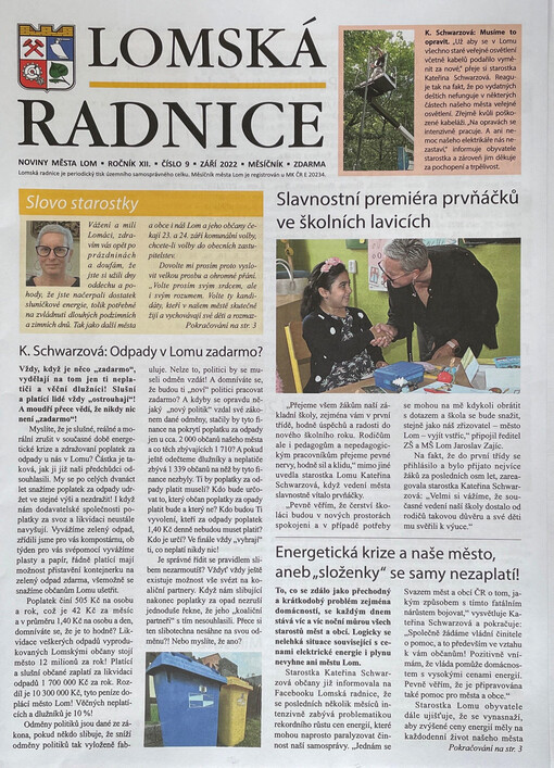 Lomská radnice : noviny města Lom