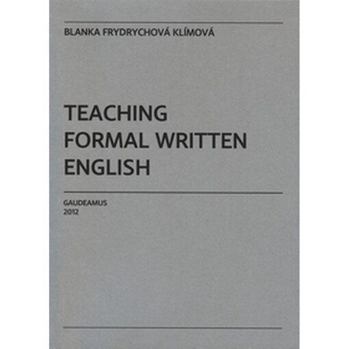 Teaching Formal Written English