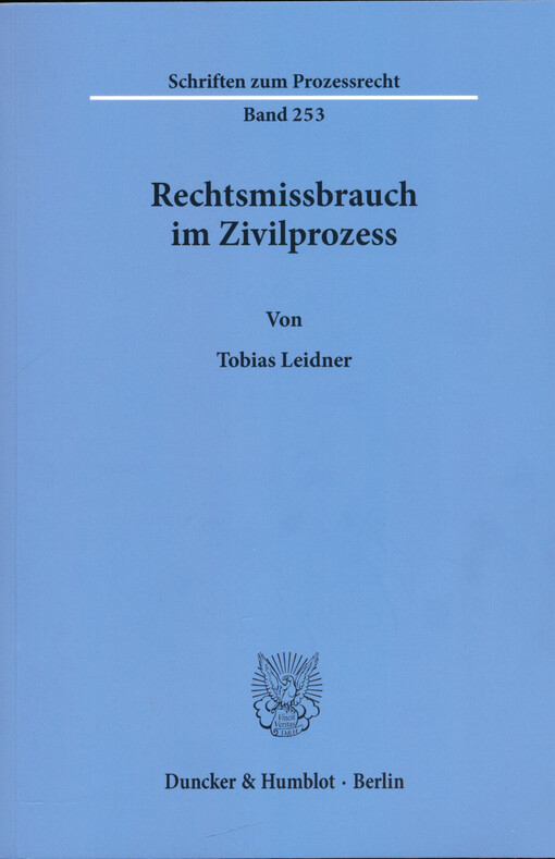 Rechtsmissbrauch im Zivilprozess