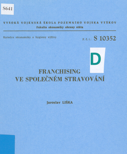 Franchising ve společném stravování