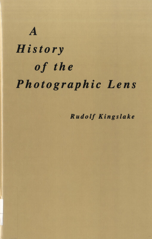 A history of the photographic lens
