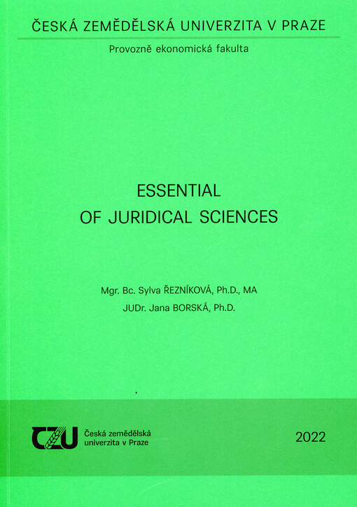 Essential of juridical sciences