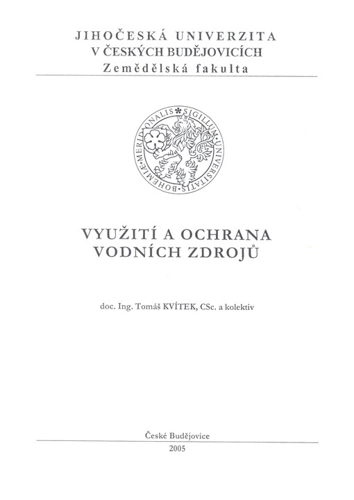 Využití a ochrana vodních zdrojů