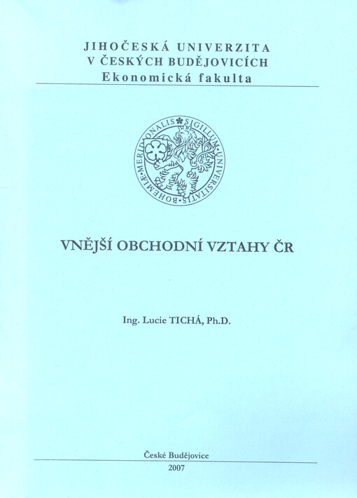 Vnější obchodní vztahy ČR