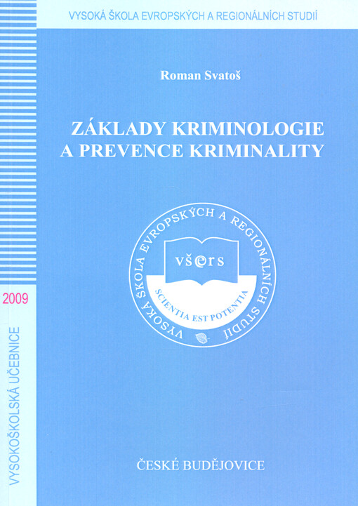 Základy kriminologie a prevence kriminality