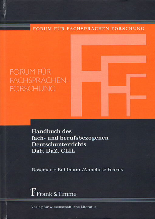 Handbuch des fach- und berufsbezogenen Deutschunterrichts DaF, DaZ, CLIL
