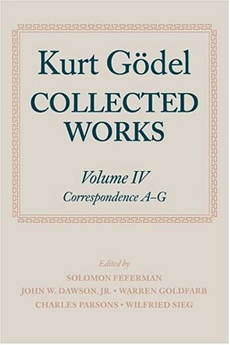 Collected Works: Volume IV: Correspondence, A-G (Mathematics)