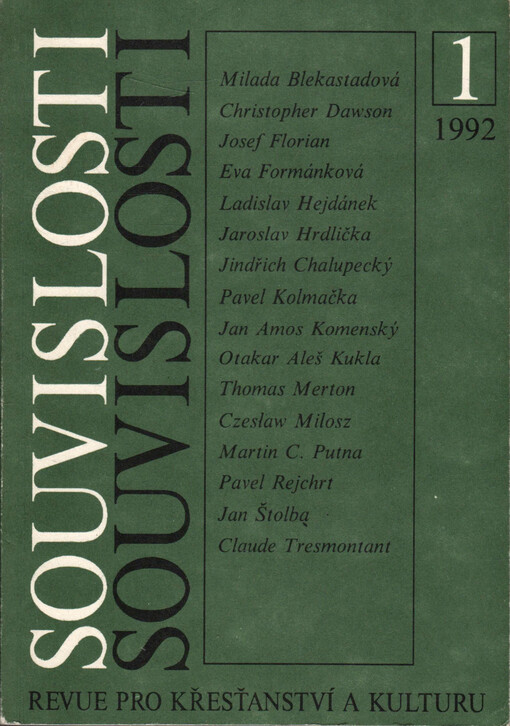 Souvislosti : revue pro křesťanství a kulturu