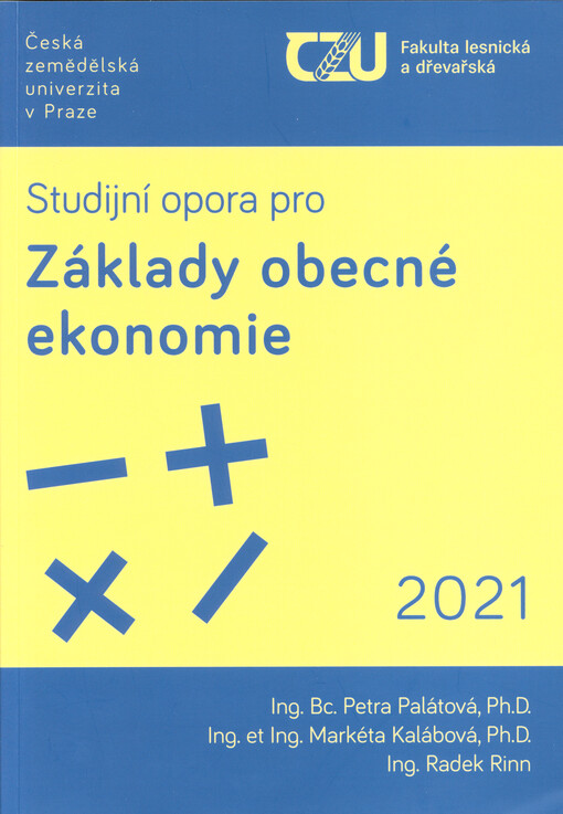 Studijní opora pro základy obecné ekonomie