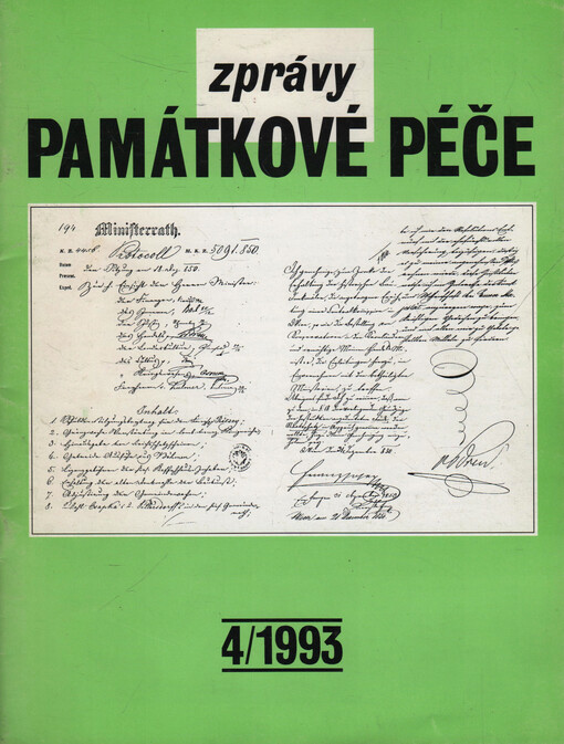 Zprávy památkové péče : časopis státní památkové péče
