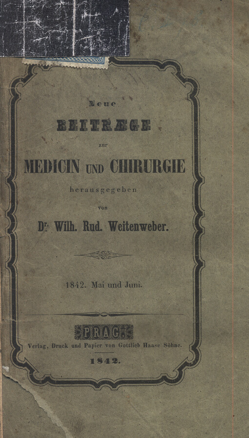 Neue Beiträge zur Medicin und Chirurgie