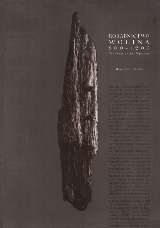 Korabnictwo Wolina 800-1200 : studium archeologiczne