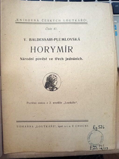 Horymír : národní pověst ve třech jednáních