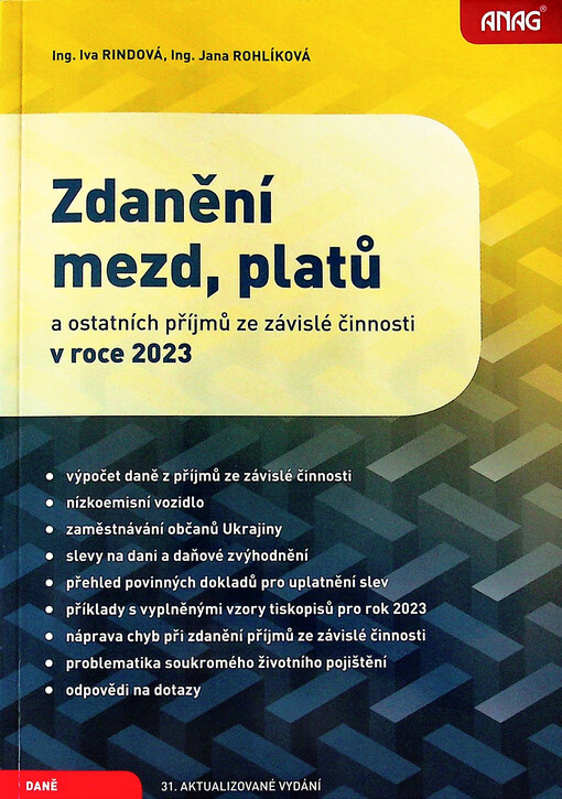Zdanění mezd, platů a ostatních příjmů ze závislé činnosti v roce 2023