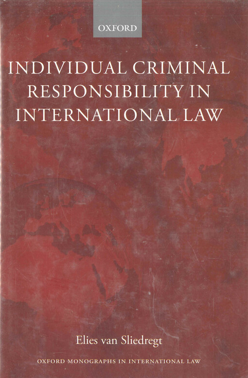 Individual criminal responsibility in international law