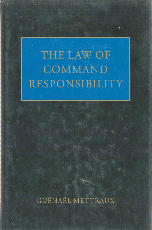 The law of command responsibility