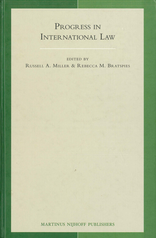 Progress in international law