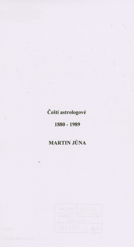 Čeští astrologové 1880-1989