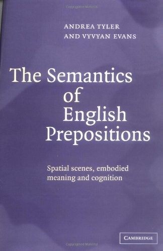 The Semantics of English Prepositions: Spatial Scenes, Embodied Meaning, and Cognition