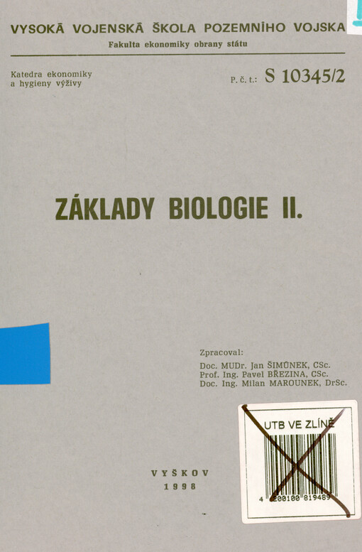 Základy biologie II.