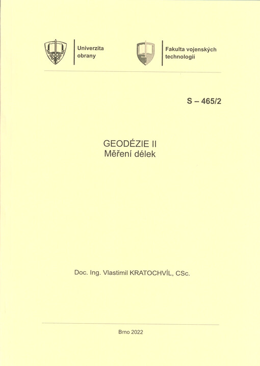 Geodézie II : měření délek